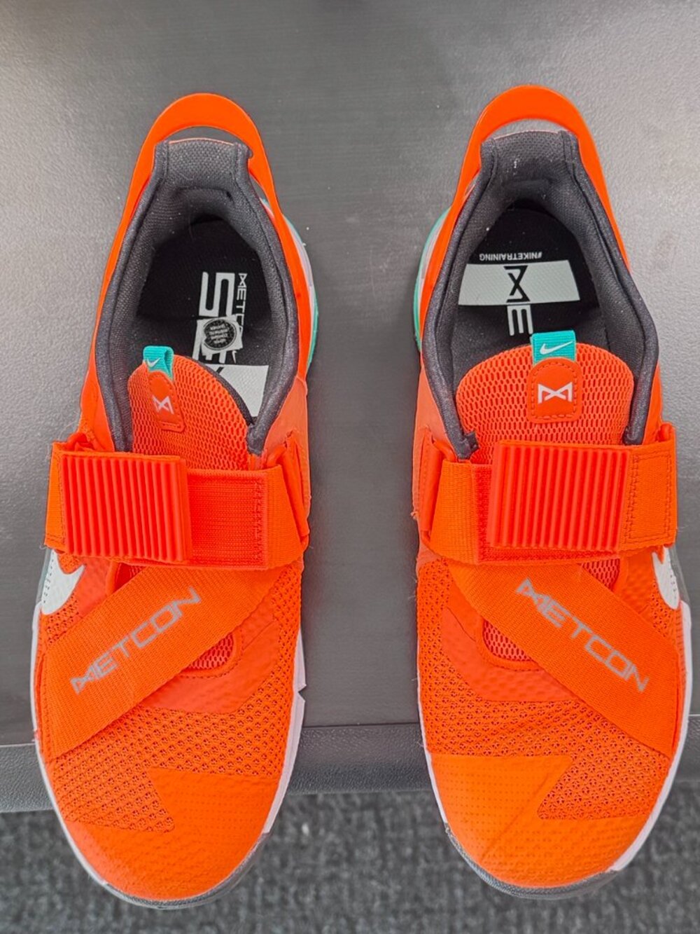Nike Metcon 7 FlyEase Bright Crimson Orange & White Men's US 11 & Socks /Shorts - Picture 2 of 8